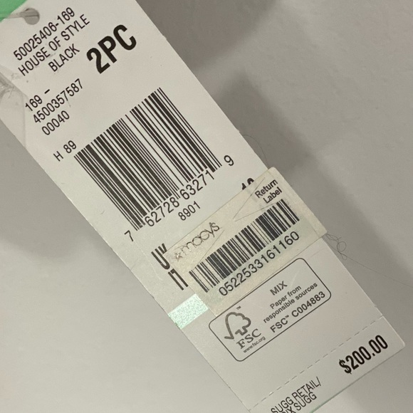 NEW LeSuit Womens 2 Button Black Pant Suit - Picture 5 of 11